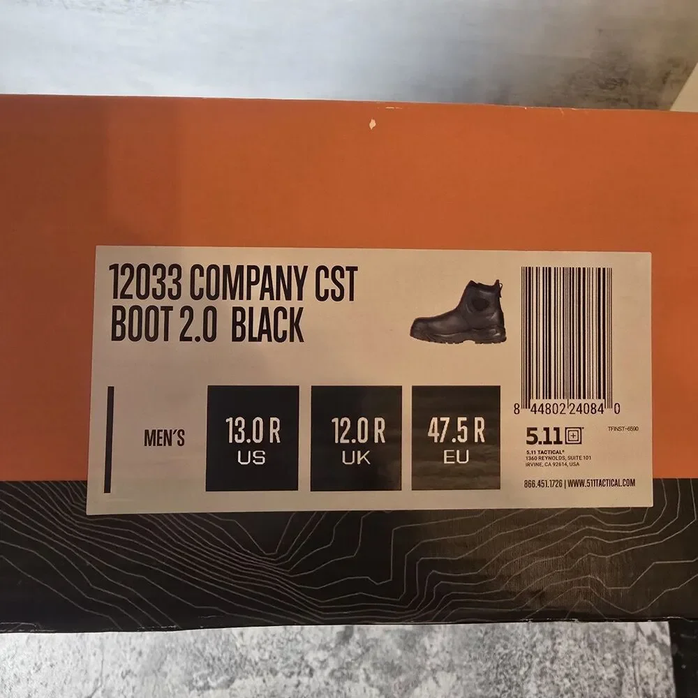 5.11 Tactical Men's Company CST 2.0 Work Boots Odor Control Moisture Wicking 13